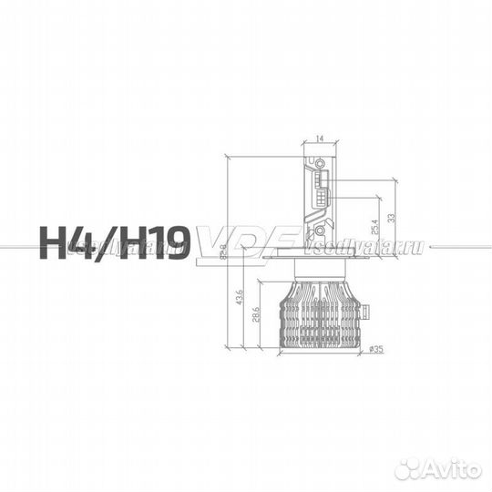 Светодиодные лампы MTF Light Cyber Light Pro H4/H1