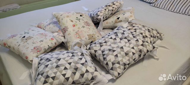 Бортики в детскую кроватку 12 шт