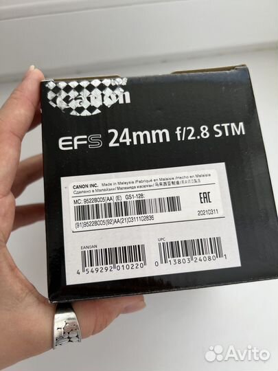 Объектив canon 24 mm 2.8 stm