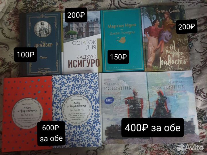 Книги. Цены на фото
