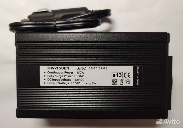 Автомобильный инвертор Titan 150 W (HW-150 E1)