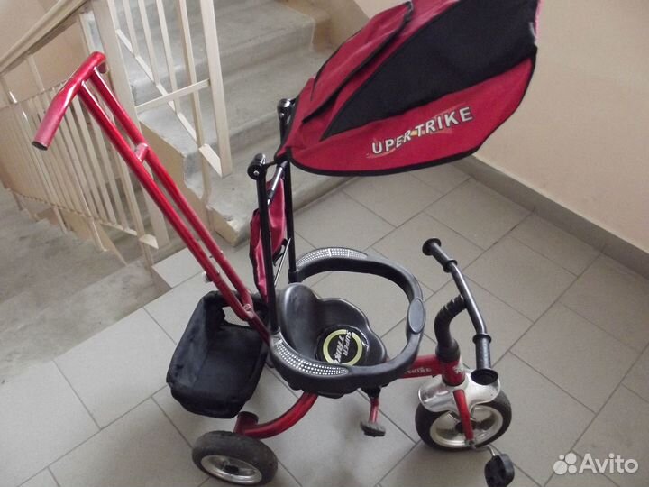 Детский Велосипед+коляска