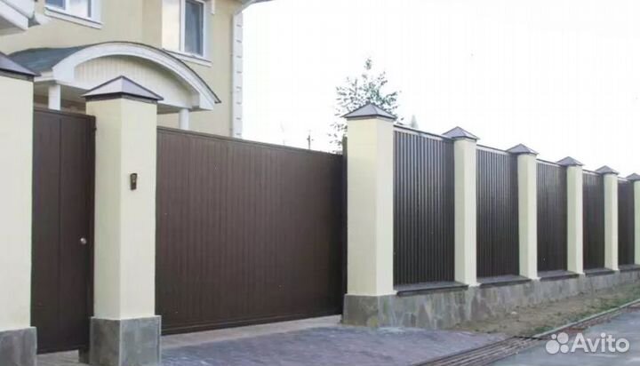 Забор из профнастила профессионально под ключ