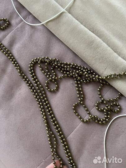 Римская штора с бахромой