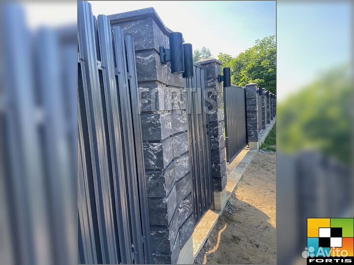 Колормикс, колонный блок для забора, блок столба