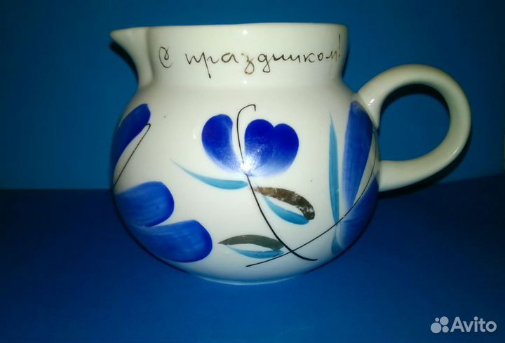 Молочник советский, 1971 Г., золотое нанесение