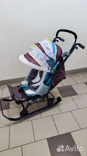 Санки коляска nika