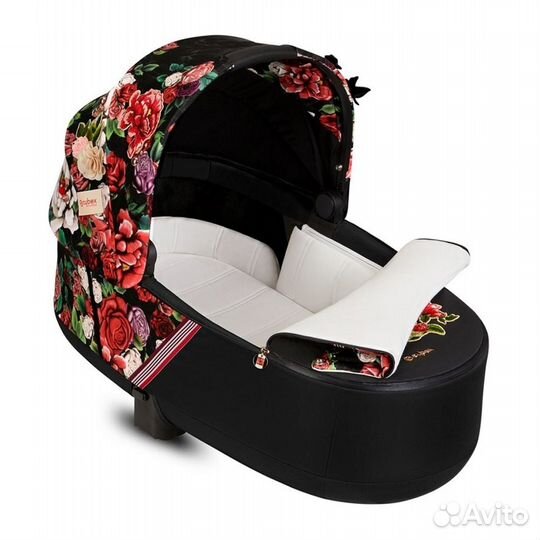 Коляска 2в1 Cybex Priam Spring Blossom Dark