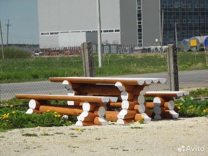 Сруб Дачной мебели из оцилиндрованного бревна