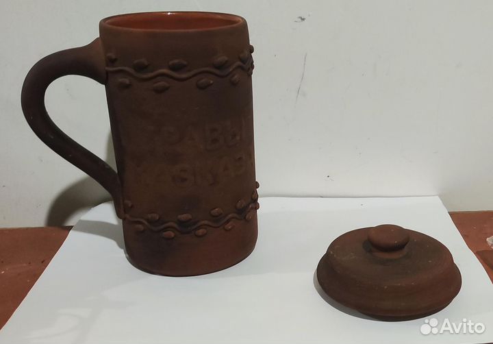 Кружка ручной работы глиняная