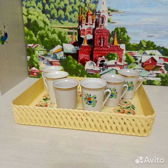 Кружки кофейные и чайные пары СССР 1970г Гфз