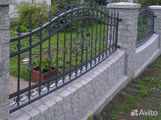 Забор кованый