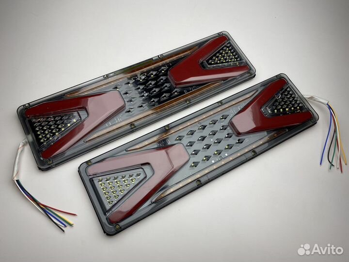 Диодные задние фонари LED 12-24в, X1 «Иксы»