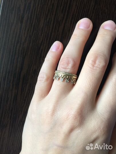 Бриллиантовое кольцо-корона