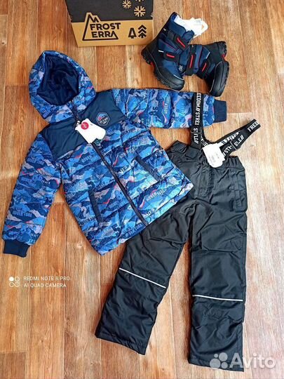 128 р-р Новый зимний костюм для мальчика