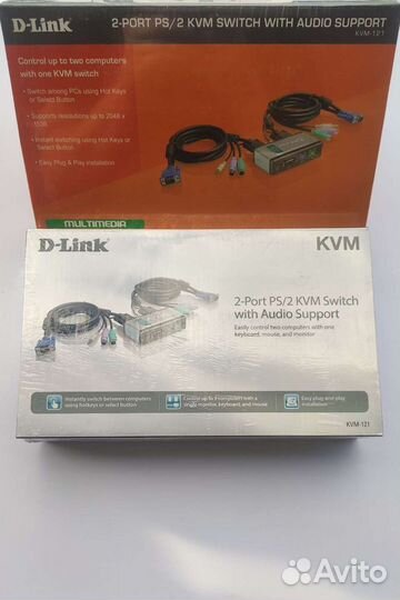 Продам KVM переключатель KVM-121, dkvm 4K