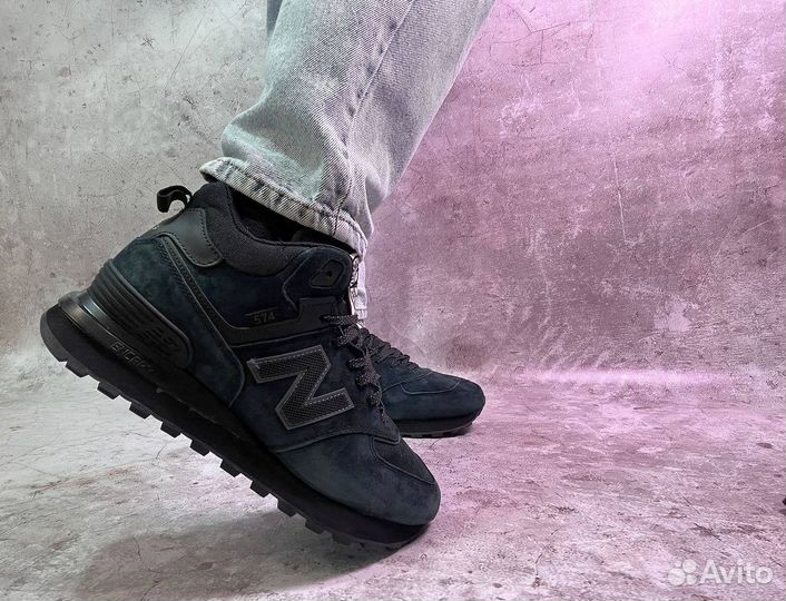 Кроссовки New Balance 574 Stone Islandс мехом