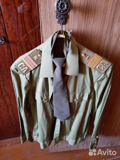 Солдатский парадный китель ссср, рубашка, галстук