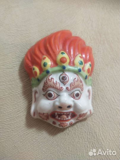 Фарфоровая маска бога огня Махакала