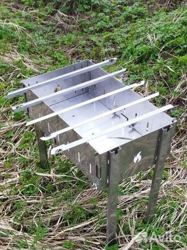 Мангал-чемодан (нерж)