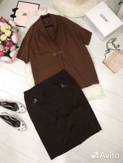 Кардиган Via Appia 52, юбка Италия 50-52, 52