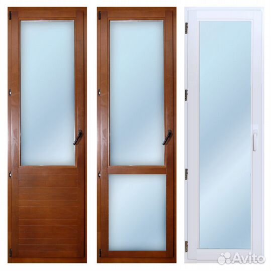 Пластиковая дверь 125х200