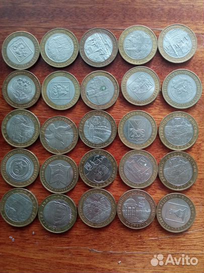 Биметаллические монеты 10 рублей