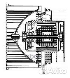 Мотор отопителя mazda 3 09- LFH 2549 luzar