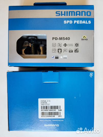 Педали Shimano PD-M540 SPD новые