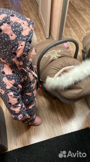 Зимний конверт в коляску