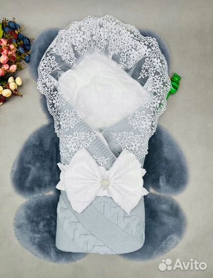 Комплект конверт на выписку весна лето девочка