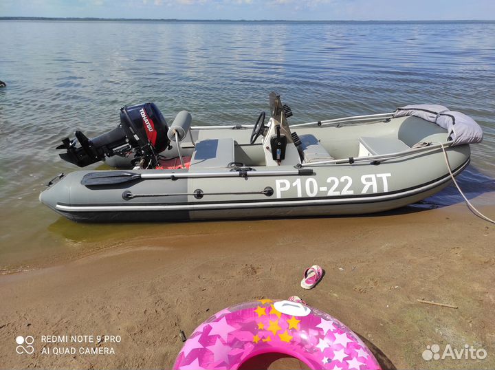 Продам лодку RIB370, с прицепом, мотором