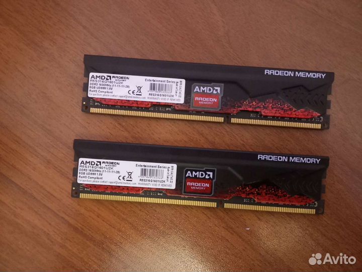 Оперативная память ddr3 16 gb 1600mhz amd