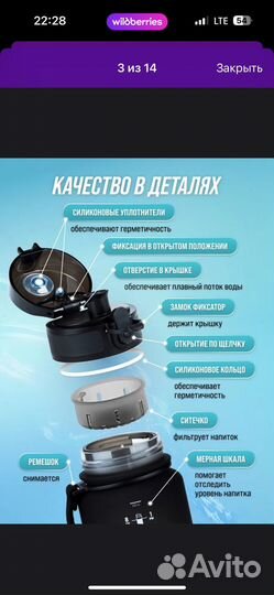 Бутылка для воды