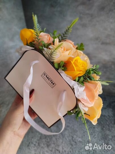 Букет из пенных роз,мыло ручной работы