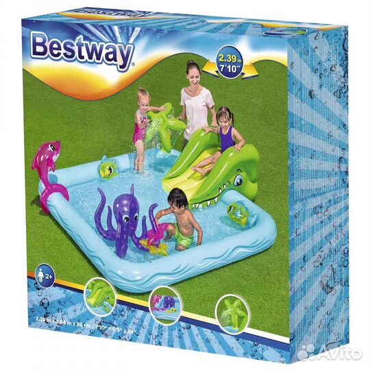 Детский надувной бассейн новый