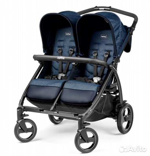 Коляска для двойни Peg Perego Book For Two Indigo
