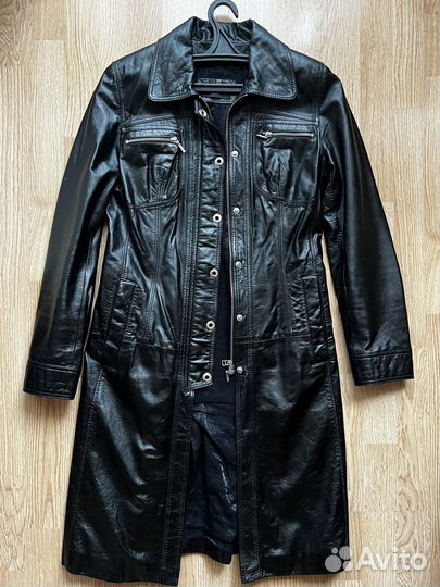 Кожаный тренч Fabiani