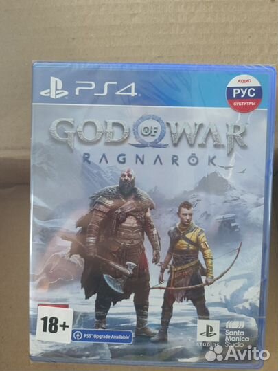 Диск God of War Ragnarok для PS4 руверсия