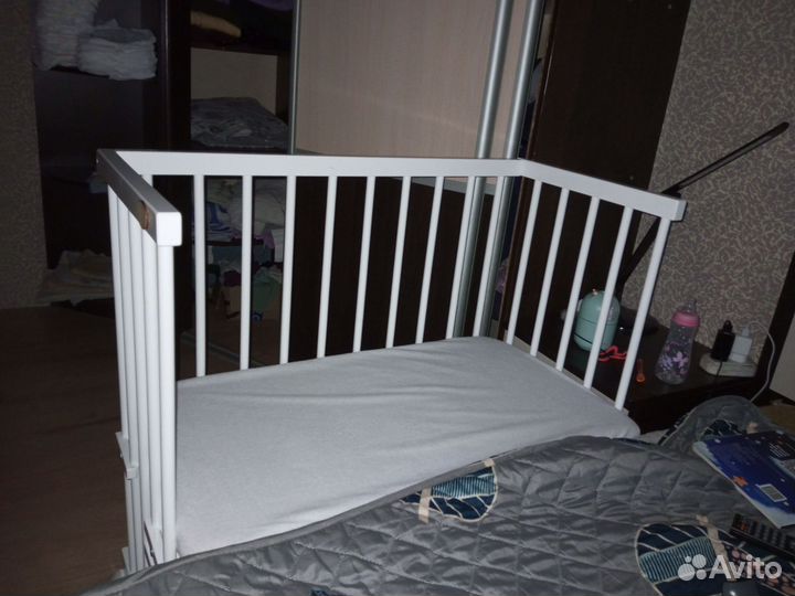 Приставная детская кроватка Малуша колыбель