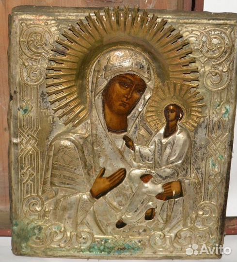 Иконы старинная Тихвинская