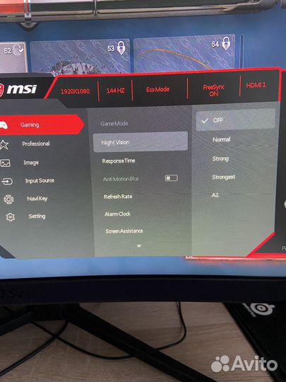 Монитор msi optix 144Hz