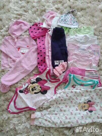Вещи на девочку с рождения до года