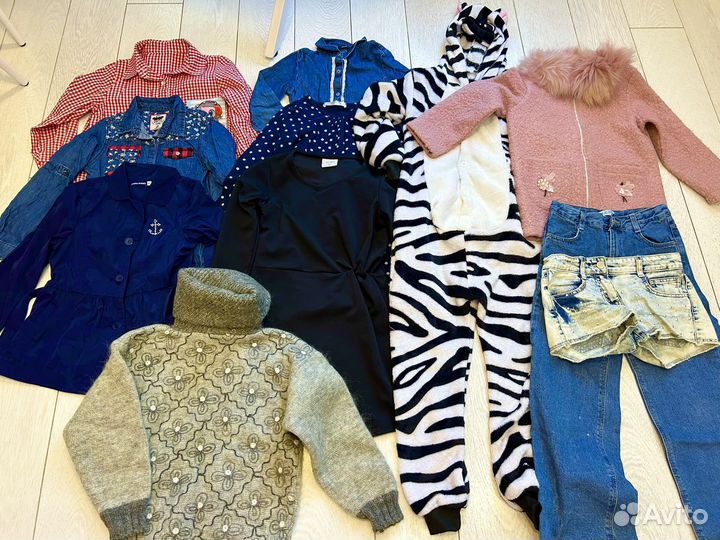 Вещи на девочку рост 122-128 пакетом