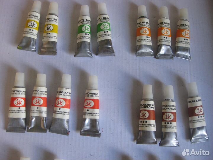 Краски акварельные ленинградские,ссср. Набор