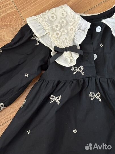 Черное платье на девочку 80