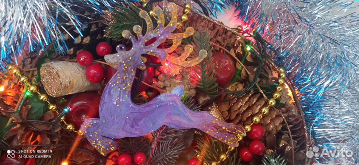 Новогодние игрушки из эпоксидной смолы
