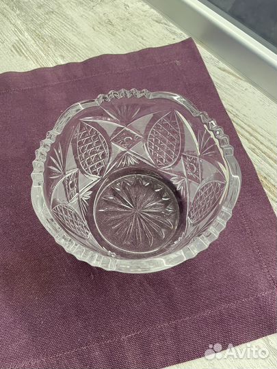 Салатник хрустальный СССР