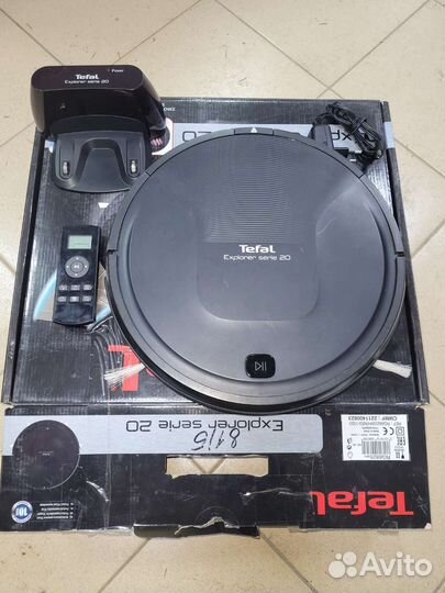 Робот-пылесос Tefal rg6825wh, черный