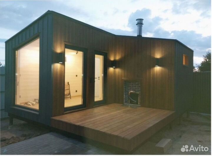 Каркасный всесезонный дом с доставкой 110 м кв, арт. вс-4127